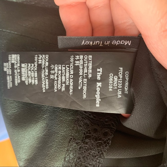 The Kooples Leather and Lace Tank Top - Picture 5 of 5